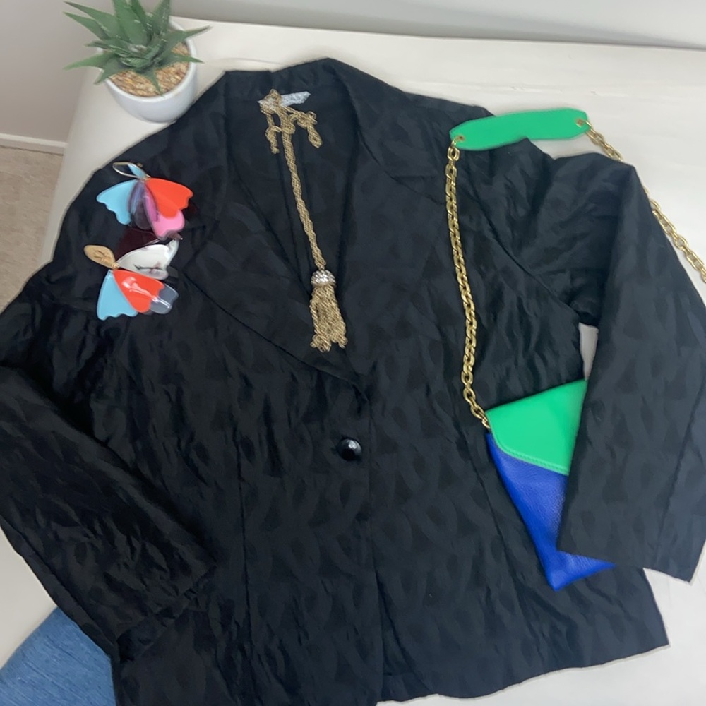 Elegant Black Blazer by Ottawa Designer Muriel Dombret